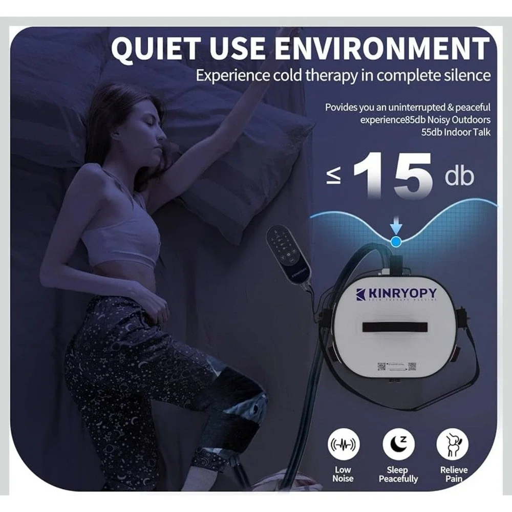Kinryopy Cold Therapy Machine with Programmable Timer Portable Ice Machine MC10